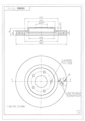 Brake Disc (FBD503)