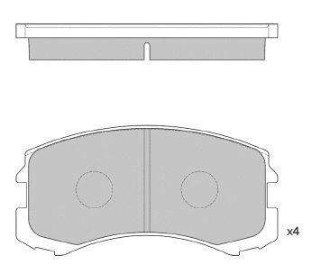 Brake Pad Set, disc brake (FBP4405)