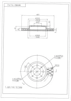 Brake Disc (FBD106)
