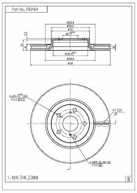 Brake Disc (FBD464)