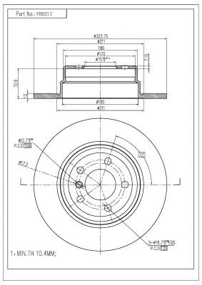 Brake Disc (FBD217)
