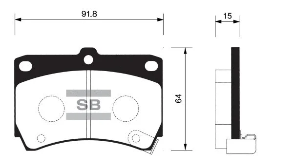 Brake Pad Set, disc brake (FBP1067)