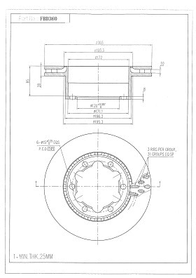 Brake Disc (FBD360)
