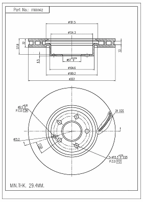 Brake Disc (FBD362)