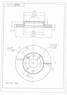 Brake Disc (FBD240)