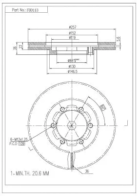 Brake Disc (FBD113)