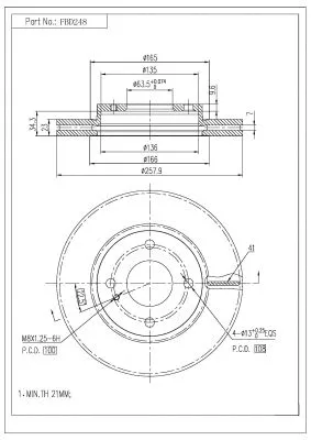 Brake Disc (FBD248)
