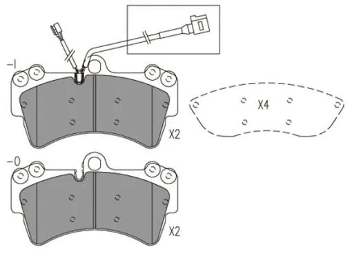 Brake Pad Set, disc brake (FBP4173)