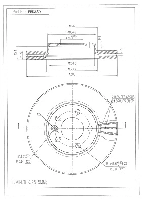 Brake Disc (FBD359)