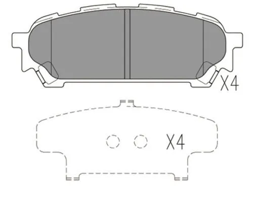 Brake Pad Set, disc brake (FBP4191)