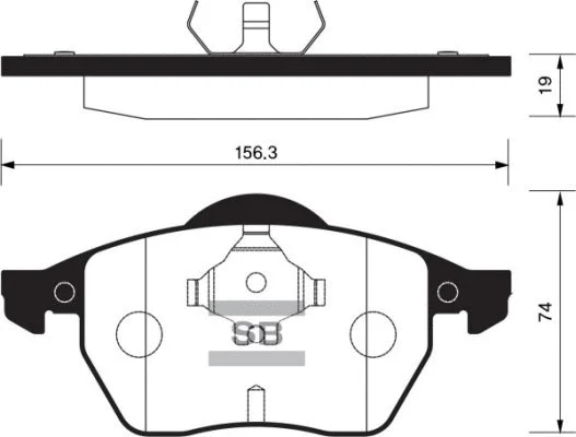 Brake Pad Set, disc brake (FBP2097)