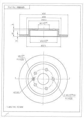 Brake Disc (FBD345)
