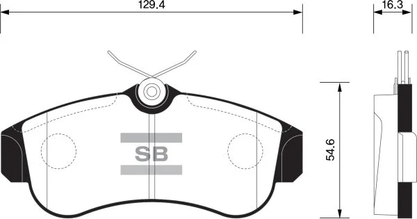 Brake Pad Set, disc brake (FBP1581)