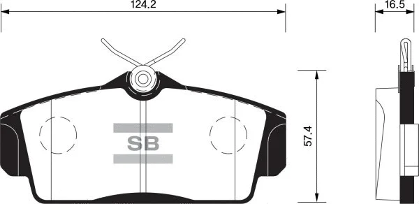 Brake Pad Set, disc brake (FBP1482)