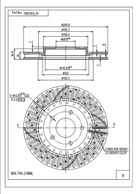 Brake Disc (FBD193L/H)