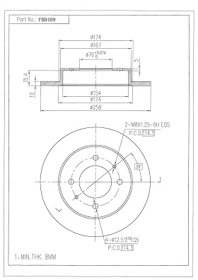Brake Disc (FBD409)