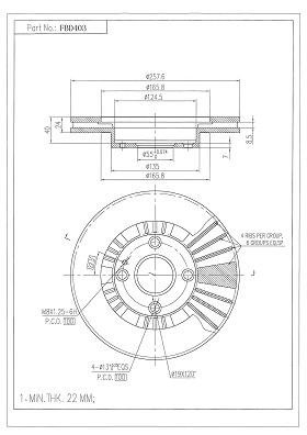Brake Disc (FBD403)