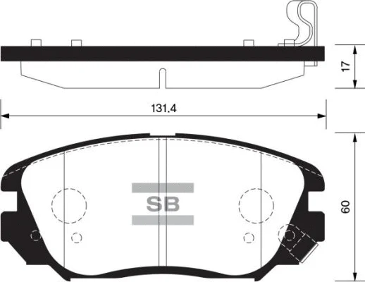 Brake Pad Set, disc brake (FBP1402)