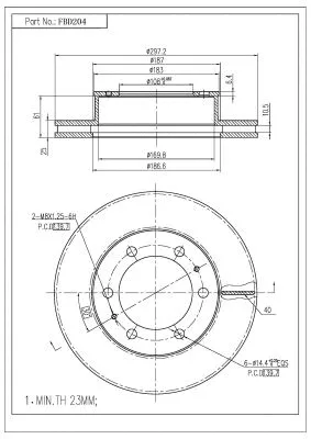 Brake Disc (FBD204)
