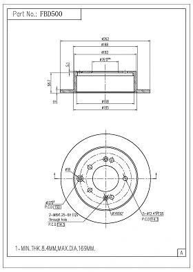 Brake Disc (FBD500)