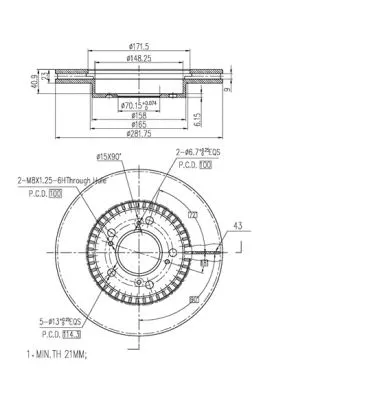 Brake Disc (FBD265)