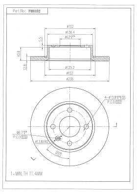 Brake Disc (FBD352)