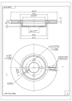 Brake Disc (FBD479)