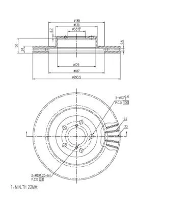 Brake Disc (FBD292)