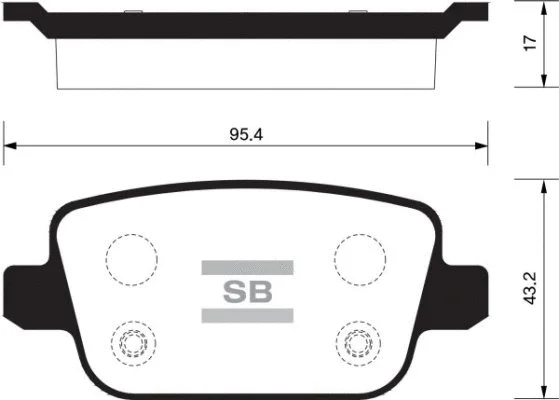 Brake Pad Set, disc brake (FBP2101-R)