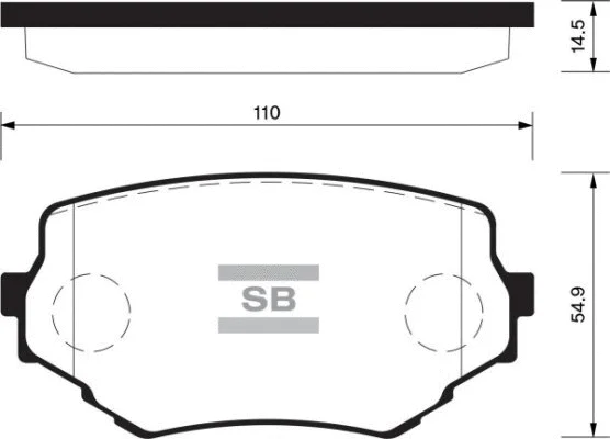 Brake Pad Set, disc brake (FBP1535)