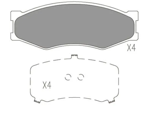 Brake Pad Set, disc brake (FBP4168)