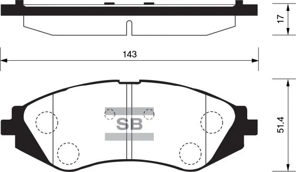 Brake Pad Set, disc brake (FBP1159)