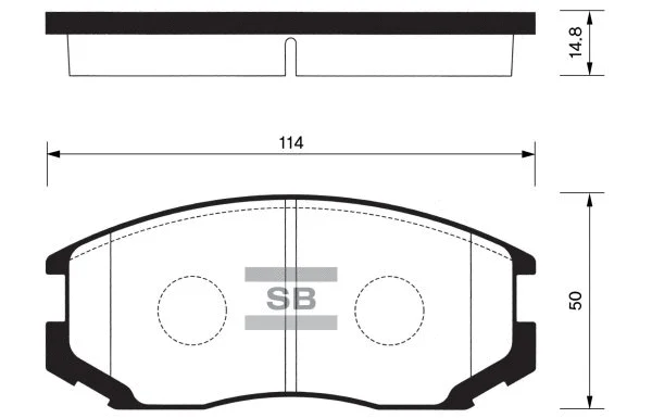 Brake Pad Set, disc brake (FBP1142)