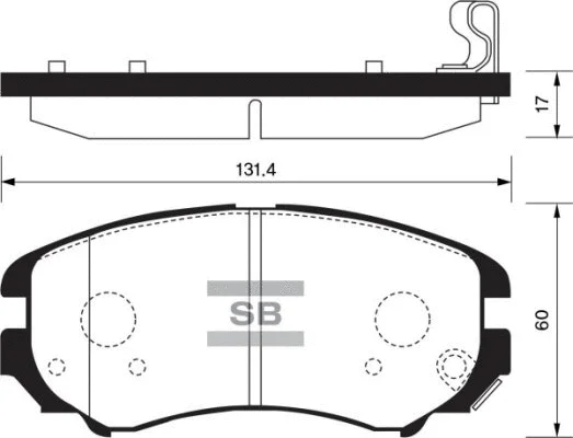 Brake Pad Set, disc brake (FBP1155)