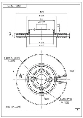 Brake Disc (FBD469)