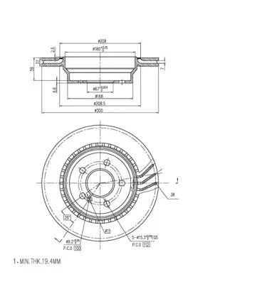 Brake Disc (FBD279)
