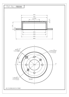 Brake Disc (FBD386)
