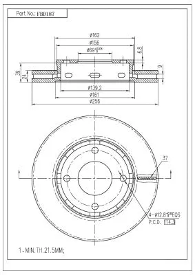 Brake Disc (FBD187)