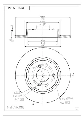 Brake Disc (FBD450)