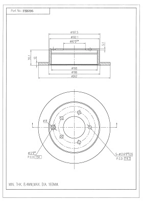 Brake Disc (FBD395)