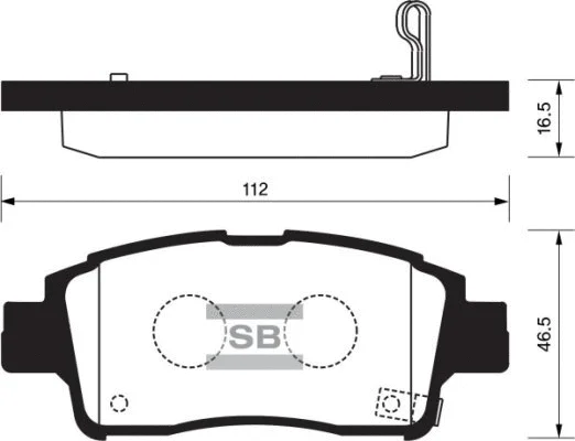Brake Pad Set, disc brake (FBP1230)