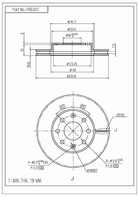 Brake Disc (FBD323)