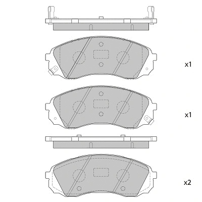 Brake Pad Set, disc brake (FBP4395)