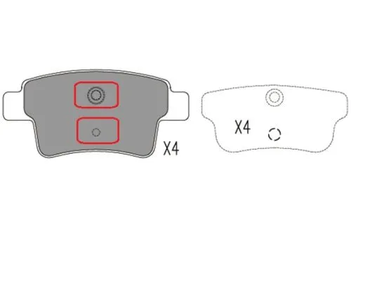 Brake Pad Set, disc brake (FBP4175)