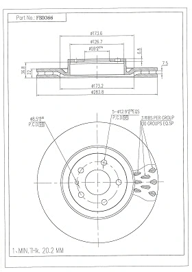 Brake Disc (FBD366)