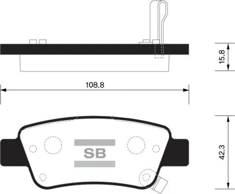Brake Pad Set, disc brake (FBP1568)