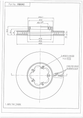 Brake Disc (FBD382)