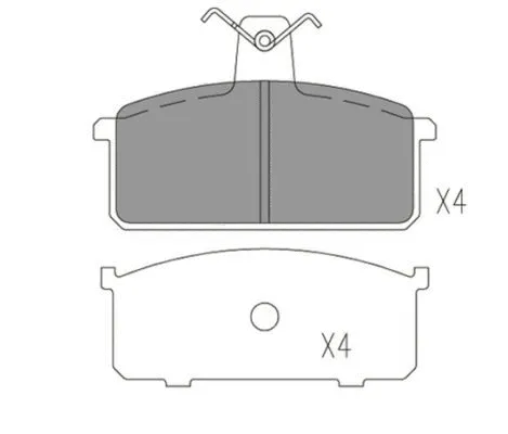 Brake Pad Set, disc brake (FBP4167)