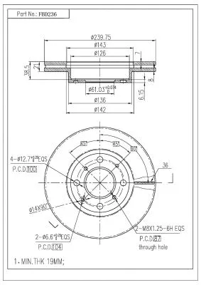 Brake Disc (FBD236)