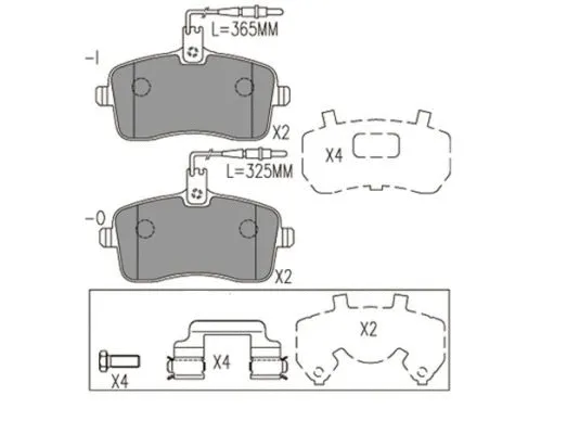 Brake Pad Set, disc brake (FBP4182)